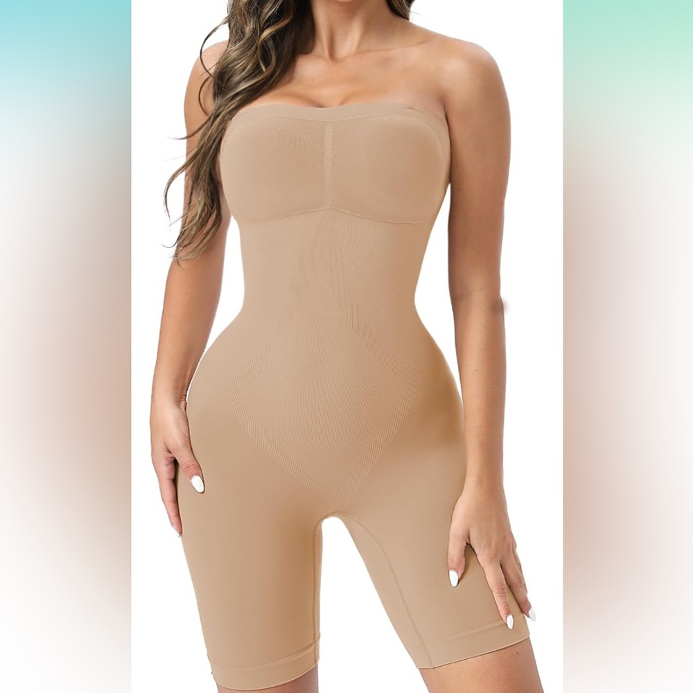 Nude Bodysuit Compression Shapewear Faja Spanks